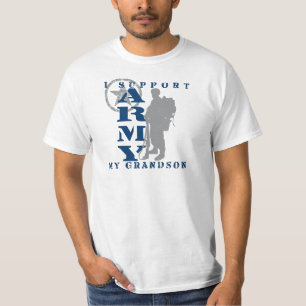 I Support Grandson 2 - ARMY T-Shirt