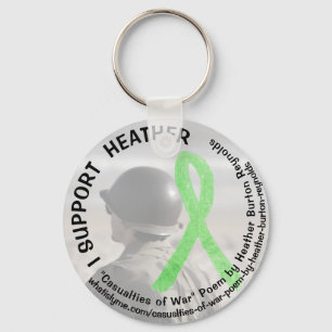 I Support Heather, Lyme Disease Military Key Chain