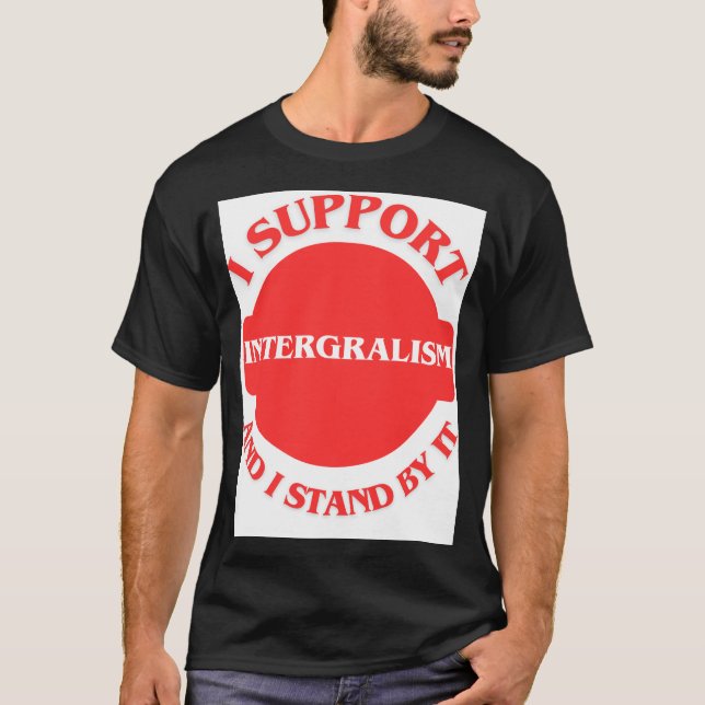 I Support Integralism And I Stand By It T-Shirt (Front)