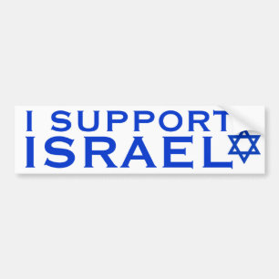 I Support Israel Bumper Sticker