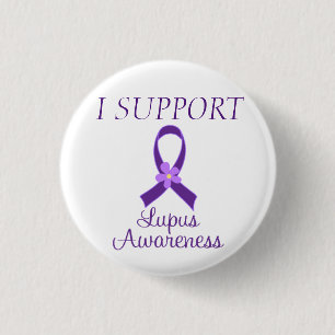 I SUPPORT Lupus Awareness 3 Cm Round Badge