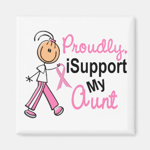 I Support My Aunt SFT (Breast Cancer) Magnet