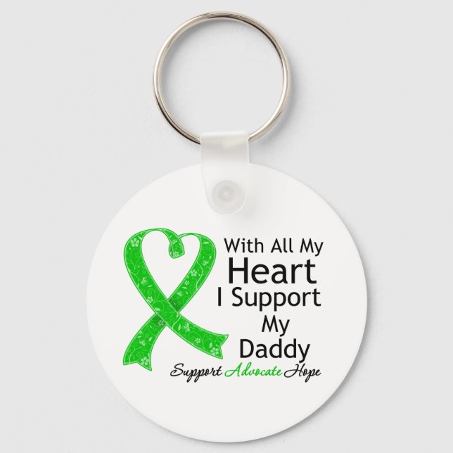 I Support My Daddy With All My Heart Key Ring (Front)