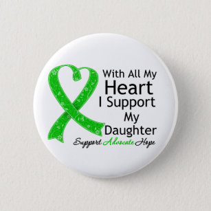 I Support My Daughter With All My Heart 6 Cm Round Badge
