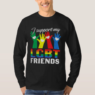 I Support My Lgbt Friends Matching Best Friends Pr T-Shirt