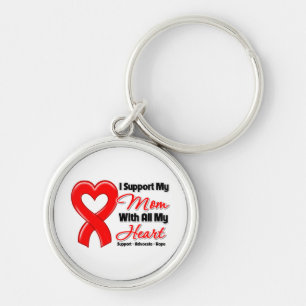 I Support My Mum With All My Heart Key Ring