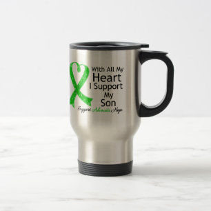 I Support My Son All My Heart Travel Mug