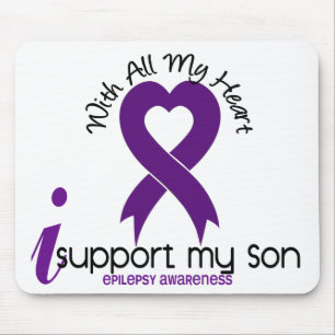 I Support My Son Epilepsy Mouse Mat