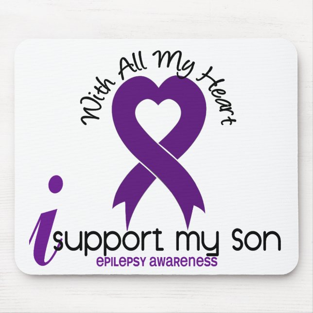 I Support My Son Epilepsy Mouse Mat (Front)