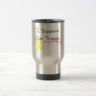 I Support Our Troops Travel Mug