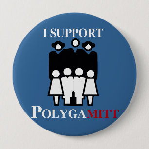I support Polygamitt.png 10 Cm Round Badge