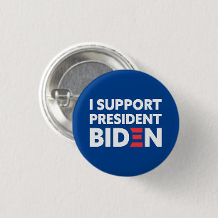 I Support President Biden Custom Colour Blue 3 Cm Round Badge
