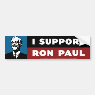I Support Ron Paul - Cool Blue Bumper Sticker