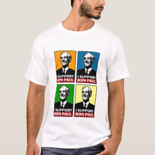 I Support Ron Paul Quad Shirt
