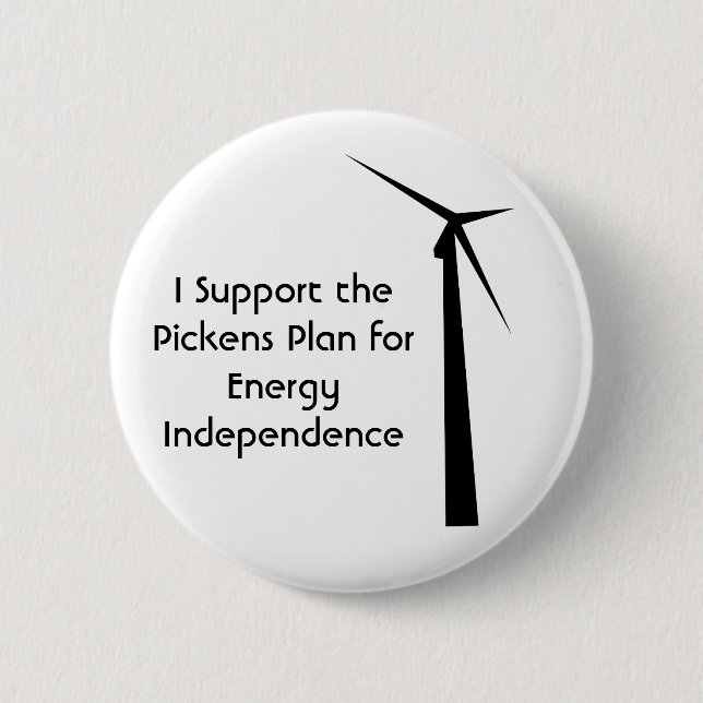 I support the Pickens Plan Pin (Front)