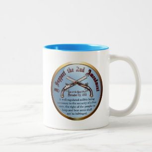 I Support the Second Amendment Two-Tone Coffee Mug