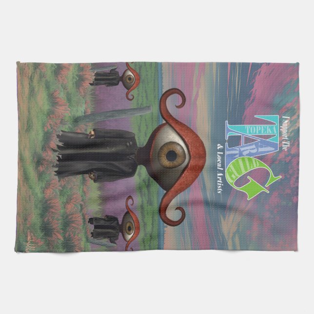 I support the Topeka Art Guild Design Apron Tea Towel (Horizontal)