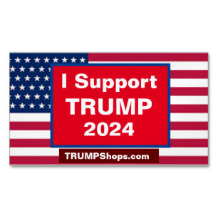 I Support TRUMP 2024 pack of 25 magnetic cards