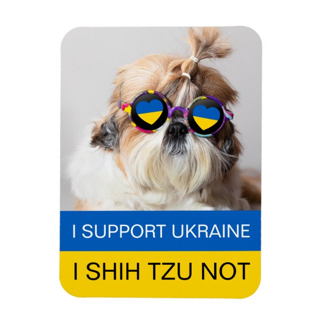 I support Ukraine I Shih Tzu Not Magnet (Vertical)