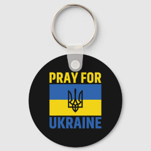 I Support Ukraine Stand With Ukraine Ukrainian Fla Key Ring