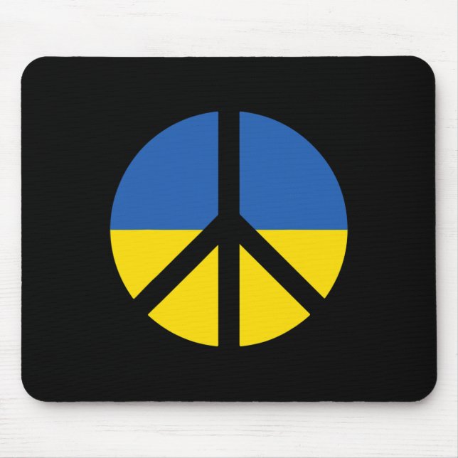 I Support Ukraine Stand With Ukraine Ukrainian Fla Mouse Mat (Front)