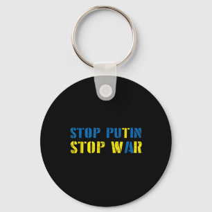 I Support Ukraine Stop Putin Stop War  Key Ring