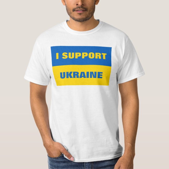 I SUPPORT UKRAINE T-Shirt (Front)