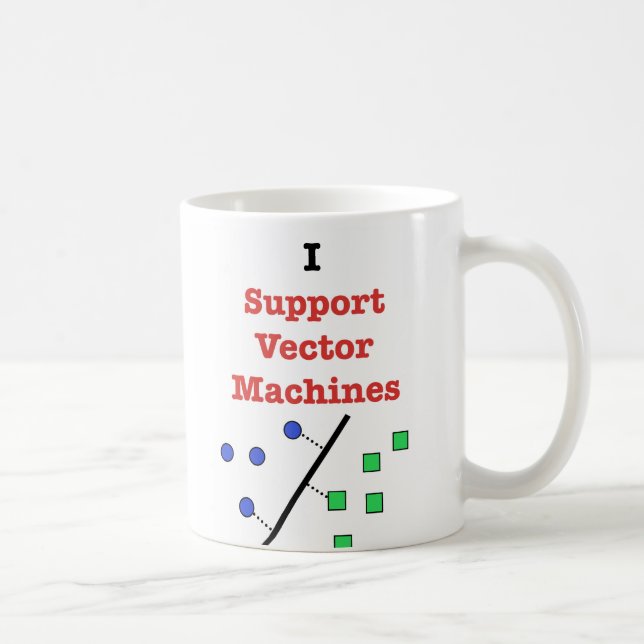 I Support Vector Machines Coffee Mug (Right)