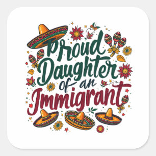 I Support Women's Rights and Wrongs Feminism Square Sticker
