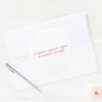 I Support Womens Rights and Wrongs Funny Feminist
