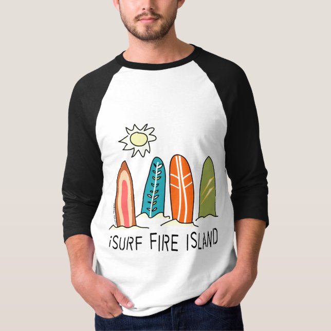 I Surf Fire Island T-Shirt (Front)