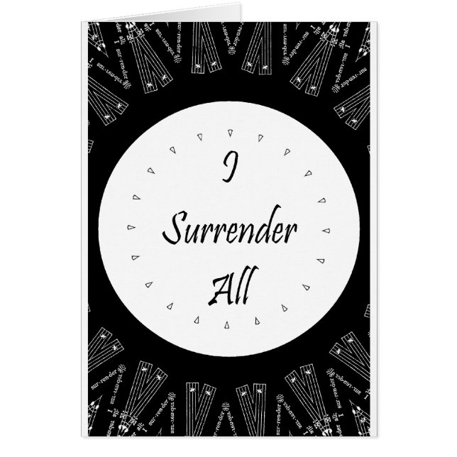 I Surrender All (Front)