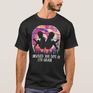 I SURVIVED 100 DAYS OF 5TH GRADE TEACHER SCHOOL T-Shirt