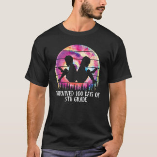 I SURVIVED 100 DAYS OF 5TH GRADE TEACHER SCHOOL T-Shirt