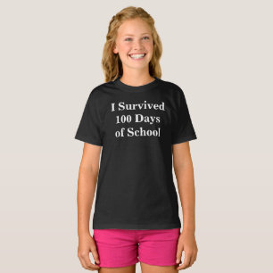 I Survived 100 Days of School CUSTOM Kids T-Shirt