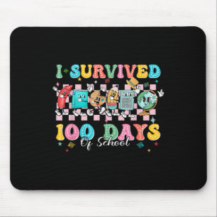 I Survived 100 Days Of School Happy 100th Day Of S Mouse Mat