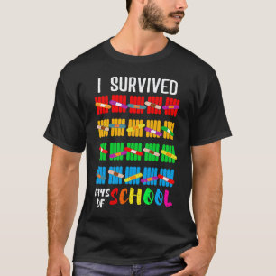 I Survived 100 Days of School Students Teachers T-Shirt