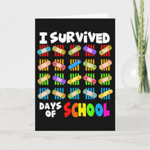 I Survived 100 Days Of School Teacher And Kids Nd Card