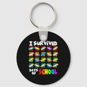 I Survived 100 Days Of School Teacher And Kids Nd Key Ring