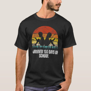I SURVIVED 100 DAYS OF SCHOOL TEACHER SCHOOL T-Shirt