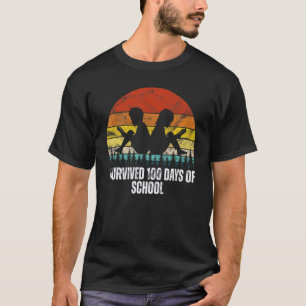 I SURVIVED 100 DAYS OF SCHOOL TEACHER SCHOOL T-Shirt