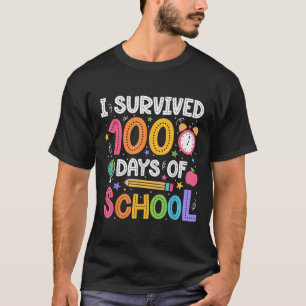 I Survived 100 Days Of School Teachers Students 10 T-Shirt