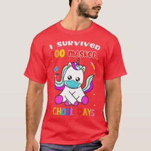 I survived 100 masked school day Virtual cute unic T-Shirt