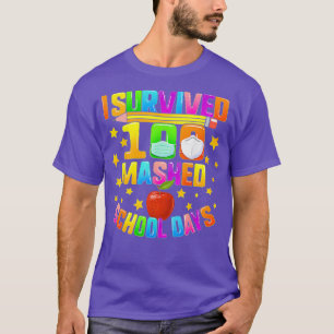 I Survived 100 Masked School Days 100th Day Of Sch T-Shirt