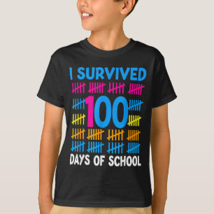 I Survived 100th Days Of School Students Teachers T-Shirt
