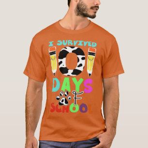 I Survived 101 Days Of School Funny Teacher Studen T-Shirt