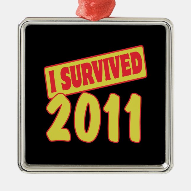 I SURVIVED 2011 METAL TREE DECORATION (Front)
