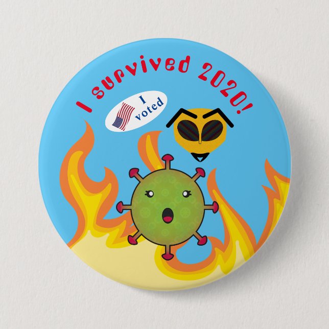 I Survived 2020 Button (Front)