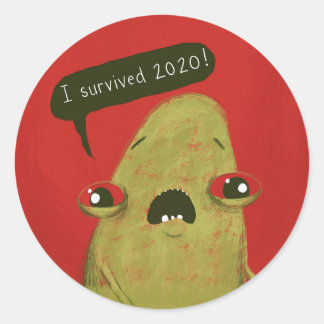 I survived 2020 sticker Gregg by Laura Irrgang red