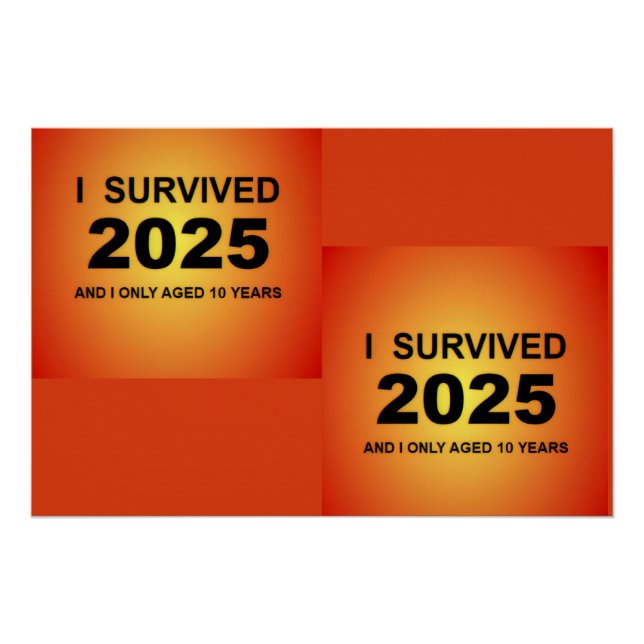 I Survived 2025  Poster (Front)